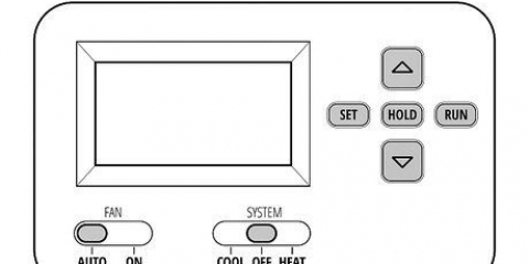 Stellen sie einen thermostat ein