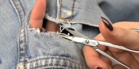 Löcher in den oberschenkeln von jeans reparieren